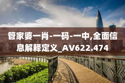 管家婆一肖-一碼-一中,全面信息解釋定義_AV622.474
