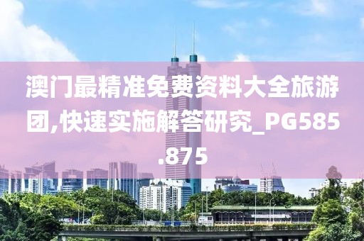 澳門最精準免費資料大全旅游團,快速實施解答研究_PG585.875