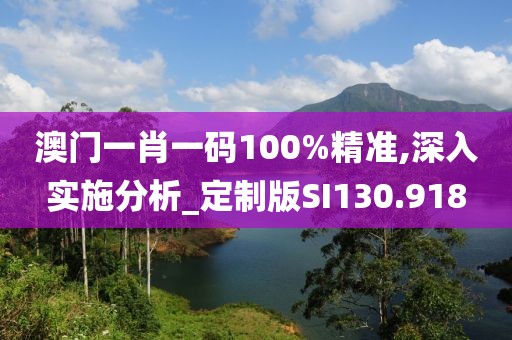 澳門(mén)一肖一碼100%精準(zhǔn),深入實(shí)施分析_定制版SI130.918