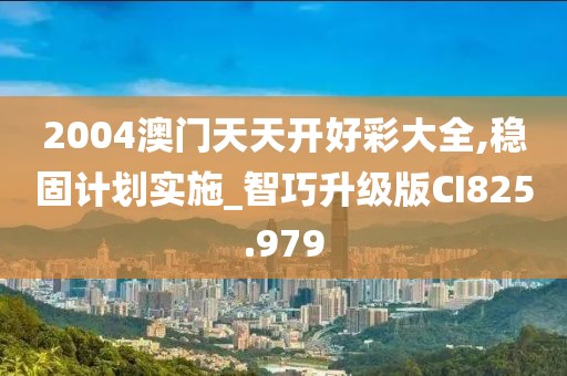 2004澳門(mén)天天開(kāi)好彩大全,穩(wěn)固計(jì)劃實(shí)施_智巧升級(jí)版CI825.979