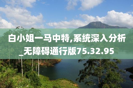白小姐一馬中特,系統(tǒng)深入分析_無障礙通行版75.32.95