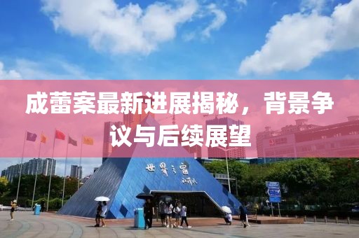 成蕾案最新進展揭秘，背景爭議與后續(xù)展望