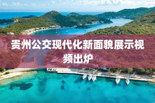 貴州公交現(xiàn)代化新面貌展示視頻出爐