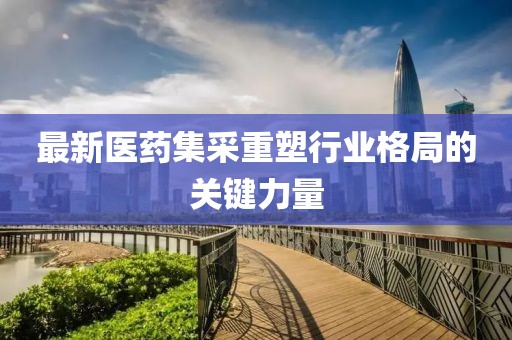 最新醫(yī)藥集采重塑行業(yè)格局的關(guān)鍵力量
