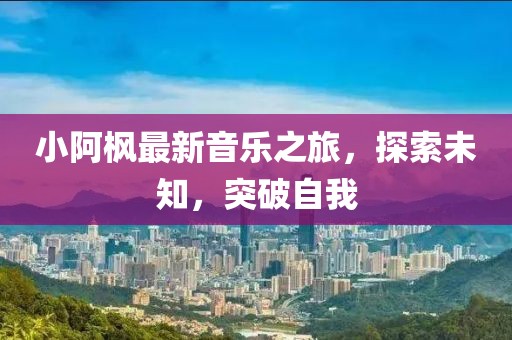 小阿楓最新音樂(lè)之旅，探索未知，突破自我