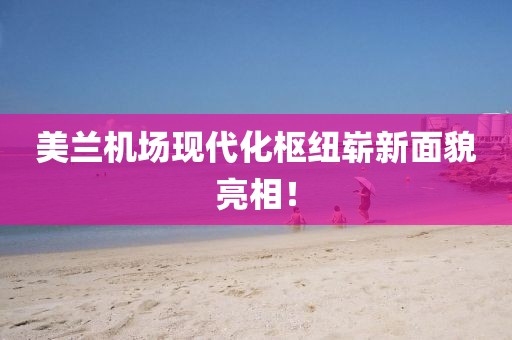 美蘭機(jī)場現(xiàn)代化樞紐嶄新面貌亮相！