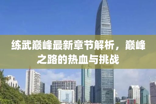 練武巔峰最新章節(jié)解析，巔峰之路的熱血與挑戰(zhàn)