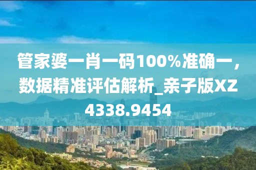 管家婆一肖一碼100%準確一，數(shù)據(jù)精準評估解析_親子版XZ4338.9454