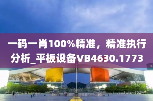 一碼一肖100%精準(zhǔn)，精準(zhǔn)執(zhí)行分析_平板設(shè)備VB4630.1773