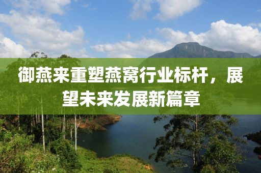 御燕來重塑燕窩行業(yè)標(biāo)桿，展望未來發(fā)展新篇章