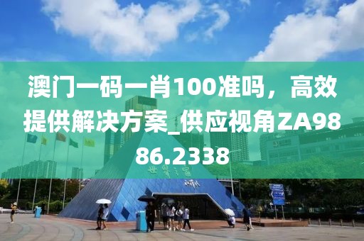 澳門一碼一肖100準嗎，高效提供解決方案_供應視角ZA9886.2338