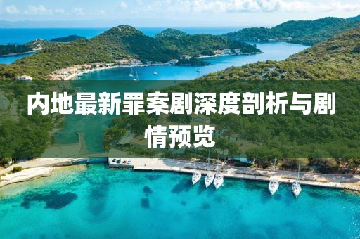 內(nèi)地最新罪案劇深度剖析與劇情預(yù)覽