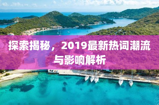 探索揭秘，2019最新熱詞潮流與影響解析
