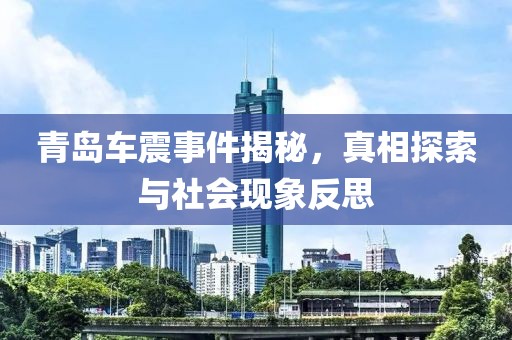 青島車震事件揭秘，真相探索與社會(huì)現(xiàn)象反思