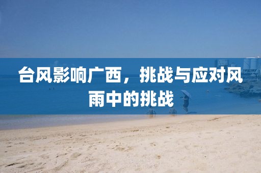 臺(tái)風(fēng)影響廣西，挑戰(zhàn)與應(yīng)對(duì)風(fēng)雨中的挑戰(zhàn)