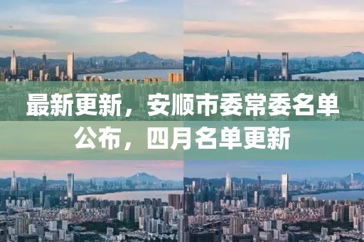 最新更新，安順市委常委名單公布，四月名單更新