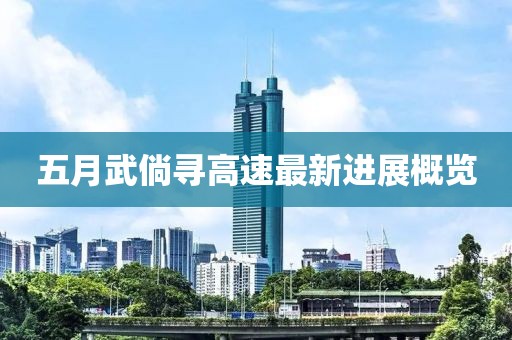 五月武倘尋高速最新進(jìn)展概覽