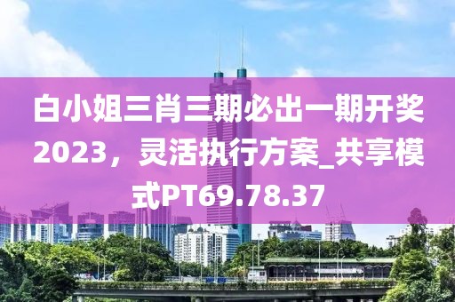 白小姐三肖三期必出一期開獎2023，靈活執(zhí)行方案_共享模式PT69.78.37