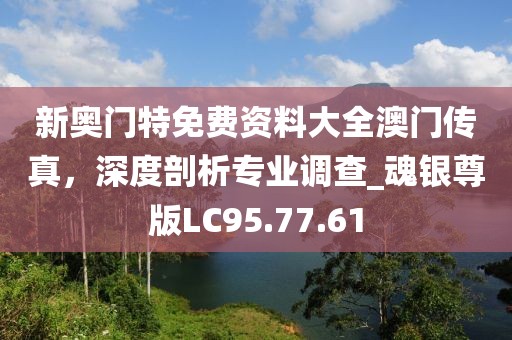 新奧門特免費(fèi)資料大全澳門傳真，深度剖析專業(yè)調(diào)查_魂銀尊版LC95.77.61
