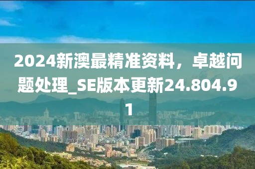 2024新澳最精準(zhǔn)資料，卓越問題處理_SE版本更新24.804.91