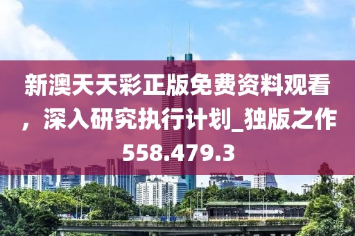 新澳天天彩正版免費資料觀看，深入研究執(zhí)行計劃_獨版之作558.479.3