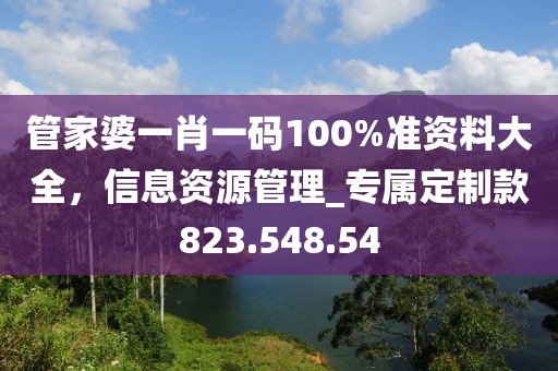 管家婆一肖一碼100%準(zhǔn)資料大全，信息資源管理_專屬定制款823.548.54