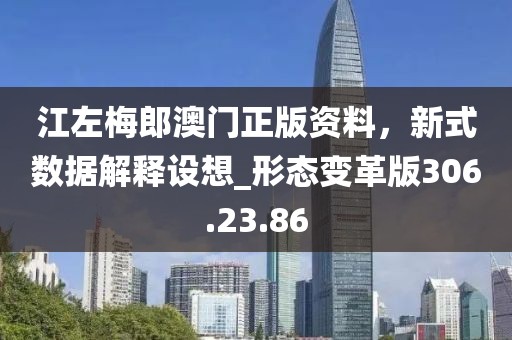 江左梅郎澳門正版資料，新式數(shù)據(jù)解釋設(shè)想_形態(tài)變革版306.23.86