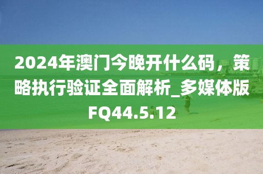 2024年澳門今晚開什么碼，策略執(zhí)行驗(yàn)證全面解析_多媒體版FQ44.5.12