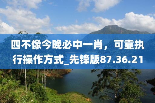 四不像今晚必中一肖，可靠執(zhí)行操作方式_先鋒版87.36.21