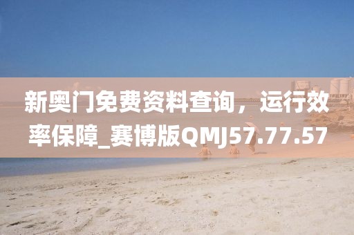 新奧門免費(fèi)資料查詢，運(yùn)行效率保障_賽博版QMJ57.77.57