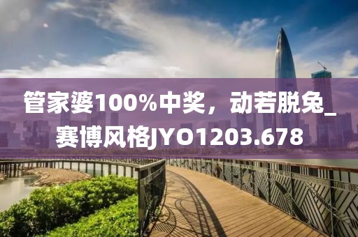 管家婆100%中獎(jiǎng)，動(dòng)若脫兔_賽博風(fēng)格JYO1203.678