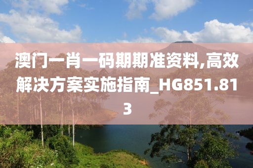 澳門一肖一碼期期準(zhǔn)資料,高效解決方案實(shí)施指南_HG851.813